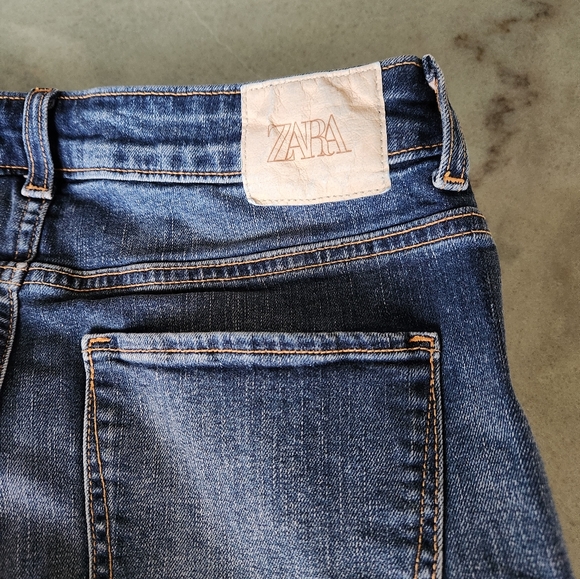 ZARA Set of 2 Mid Rise Skinny Stretch Jeans Size 6 - Picture 10 of 15